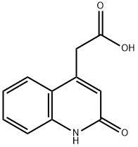 (2-OXO-1,2-DIHYDROQUINOLIN-4-YL)ACETIC ACID 化学構造式