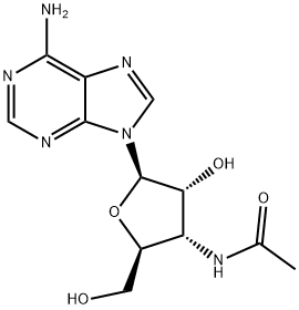 3'-(Acetylamino)-3'-deoxyadenosine Structure