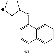 R-3-(1-NAPHTHALENYLOXY)-PYRROLIDINE HYDROCHLORIDE Structure