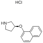 S-3-(1-NAPHTHALENYLOXY)-PYRROLIDINE HYDROCHLORIDE Structure