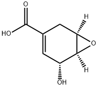 7-Oxabicyclo[4.1.0]hept-3-ene-3-carboxylicacid,5-hydroxy-,(1R,5R,6S)-(9CI) 结构式