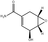 7-Oxabicyclo[4.1.0]hept-3-ene-3-carboxamide,5-hydroxy-,(1S,5S,6R)-(9CI) 结构式