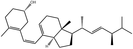 Previtamin D2,21307-05-1,结构式