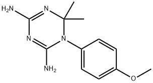 21316-30-3 2,4-diamino-5,6-dihydro-6,6-dimethyl-5-(4'-methoxyphenyl)-s-triazine