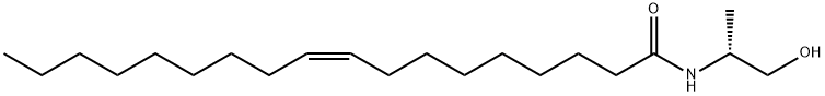 (Z)-(R)-N-((2-羟基-1-甲基)乙基)-9-烯十八酰胺, 213182-22-0, 结构式