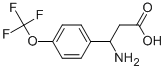 3-AMINO-3-(4-TRIFLUOROMETHOXY-PHENYL)-PROPIONIC ACID, 213192-56-4, 结构式