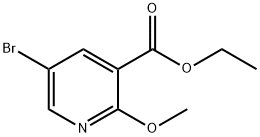 5-溴-2-甲氧基烟酸乙酯, 213193-29-4, 结构式