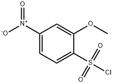 2-メトキシ-4-ニトロベンゼンスルホニルクロリド 化学構造式