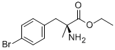 ALANINE, 3-(P-BROMOPHENYL)-2-METHYL, ETHYL ESTER Struktur