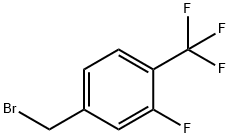 3-フルオロ-4-(トリフルオロメチル)ベンジルブロミド 化学構造式