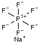 Sodium hexafluorophosphate Structure