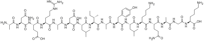 (GLY106)-CYTOCHROME C (92-107) (MANDUCA SEXTA),213260-63-0,结构式