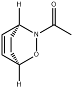 2-Oxa-3-azabicyclo[2.2.2]oct-5-ene, 3-acetyl-, (1R,4S)- (9CI) 化学構造式