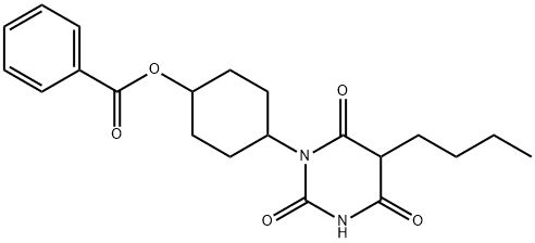 1-(4-Benzoyloxycyclohexyl)-5-butylbarbituric acid Structure