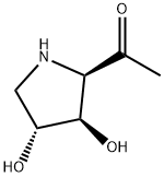 Ethanone, 1-[(2R,3R,4R)-3,4-dihydroxy-2-pyrrolidinyl]- (9CI),213314-70-6,结构式