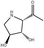 Ethanone, 1-[(2S,3S,4S)-3,4-dihydroxy-2-pyrrolidinyl]- (9CI),213314-75-1,结构式