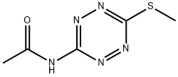 Acetamide,  N-[6-(methylthio)-1,2,4,5-tetrazin-3-yl]- Structure