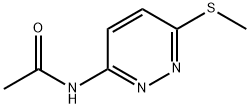 Acetamide,  N-[6-(methylthio)-3-pyridazinyl]-,213320-30-0,结构式
