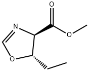 4-Oxazolecarboxylicacid,5-ethyl-4,5-dihydro-,methylester,(4R,5S)-(9CI) Structure