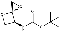 Carbamic acid, (3R,6S)-1,4-dioxaspiro[2.3]hex-6-yl-, 1,1-dimethylethyl ester 结构式