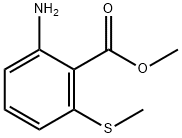 Benzoic acid, 2-amino-6-(methylthio)-, methyl ester (9CI) 化学構造式