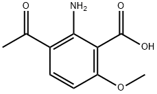 Benzoic acid, 3-acetyl-2-amino-6-methoxy- (9CI) Structure