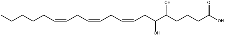 (8Z,11Z,14Z)-5,6-dihydroxyicosa-8,11,14-trienoic acid 结构式