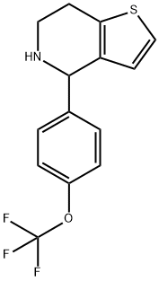 4-[4-(TRIFLUOROMETHOXY)PHENYL]-4,5,6,7-TETRAHYDROTHIENO[3,2-C]PYRIDINE Structure