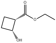 Cyclobutanecarboxylic acid, 2-hydroxy-, ethyl ester, (1S,2R)- (9CI) 结构式