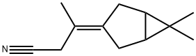 Butanenitrile, 3-(6,6-dimethylbicyclo[3.1.0]hex-3-ylidene)- (9CI),213529-81-8,结构式