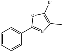 5-溴-4-甲基-2-苯基恶唑,21354-98-3,结构式