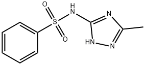 Benzenesulfonamide, N-(5-methyl-s-triazol-3-yl)- (8CI) Structure