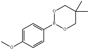 4-甲氧基苯硼酸新戊二醇酯,213596-33-9,结构式