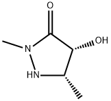 3-Pyrazolidinone,4-hydroxy-2,5-dimethyl-,(4R,5S)-(9CI) 结构式