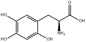 6-ヒドロキシ-DL-DOPA 化学構造式