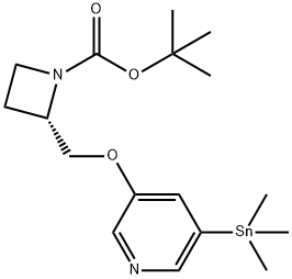 (2S)-2-[[[5-(TRIMETHYLSTANNYL)-3-PYRIDINYL]OXY]METHYL]-1-AZETIDINECARBOXYLICACID,T-부틸에스테르