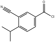 Benzoyl chloride, 3-cyano-4-(1-methylethyl)- (9CI),213767-03-4,结构式