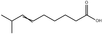 8-甲基壬-6-烯酸, 21382-25-2, 结构式