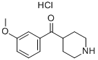 4-(3-METHOXYBENZOYL)PIPERIDINE HYDROCHLORIDE Structure