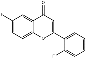 2'-CHLORO-6-FLUOROFLAVONE 结构式