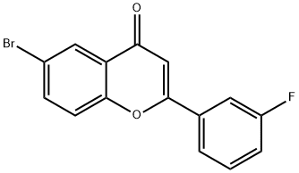 6-BROMO-2-(3-FLUOROPHENYL)-4H-CHROMEN-4-ONE Structure