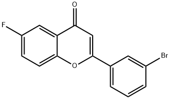 3'-ブロモ-6-フルオロフラボン 化学構造式