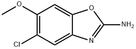 5-chloro-6-methoxy-benzooxazol-2-amine Struktur
