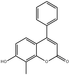 7-HYDROXY-8-METHYL-4-PHENYL-2H-CHROMEN-2-ONE Structure