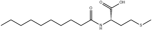 N-(1-oxodecyl)-DL-methionine,21394-48-9,结构式
