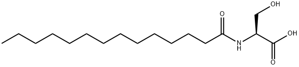 N-Myristoyl-L-serine Structure