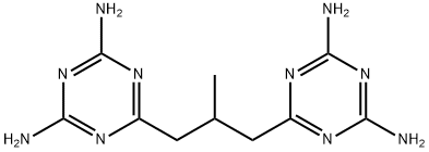 6,6'-(2-methylpropane-1,3-diyl)bis(1,3,5-triazine-2,4-diamine) 结构式