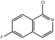 1-CHLORO-6-FLUOROISOQUINOLINE, 214045-86-0, 结构式