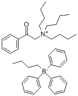 N,N,N-TRIBUTYL-N-PHENACYLAMMONIUM BUTYLTRIPHENYLBORATE Structure