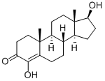 4-Hydroxy-Testosterone 化学構造式